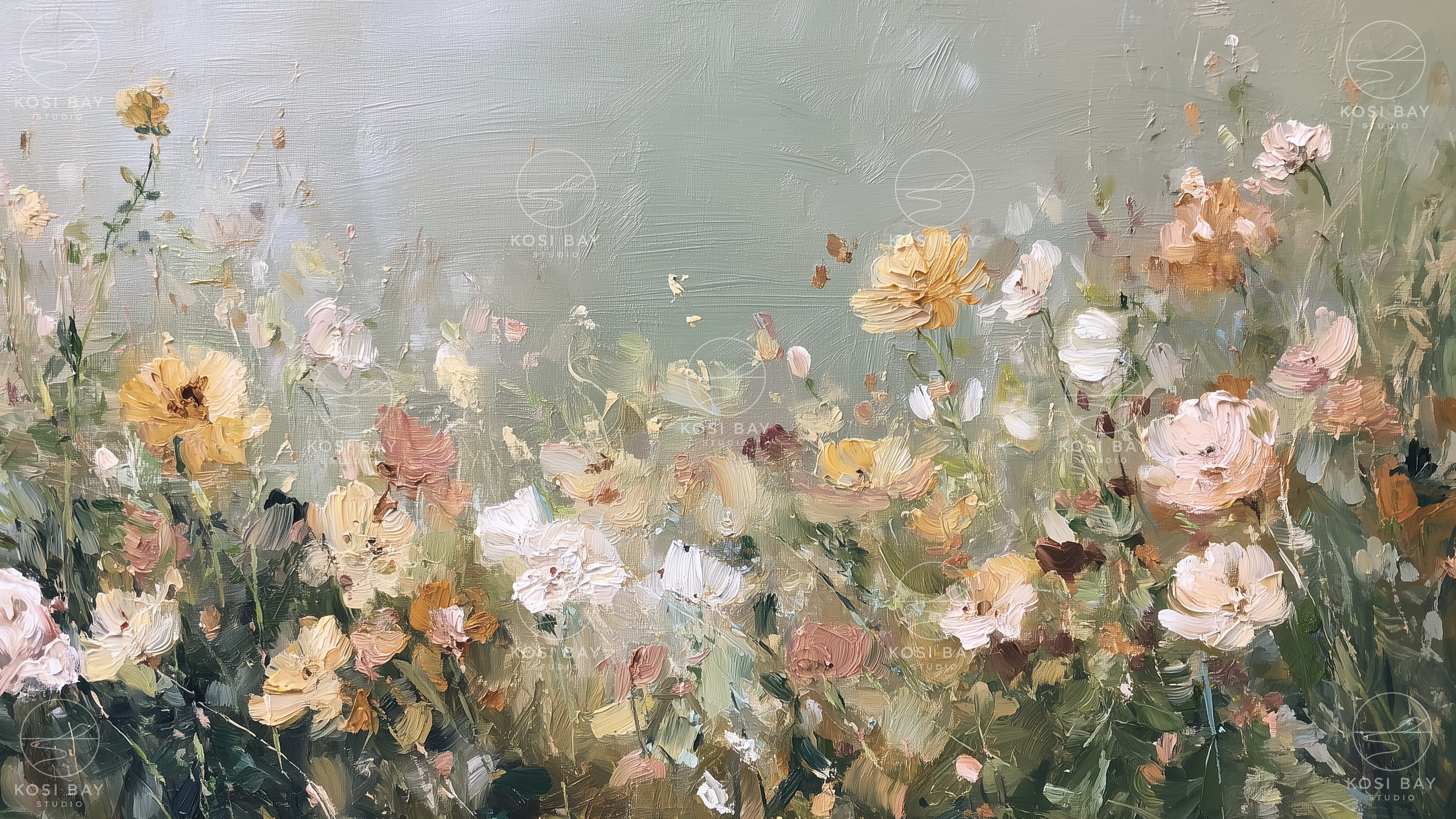 Blushing Blooms | Digital Art for Frame TV