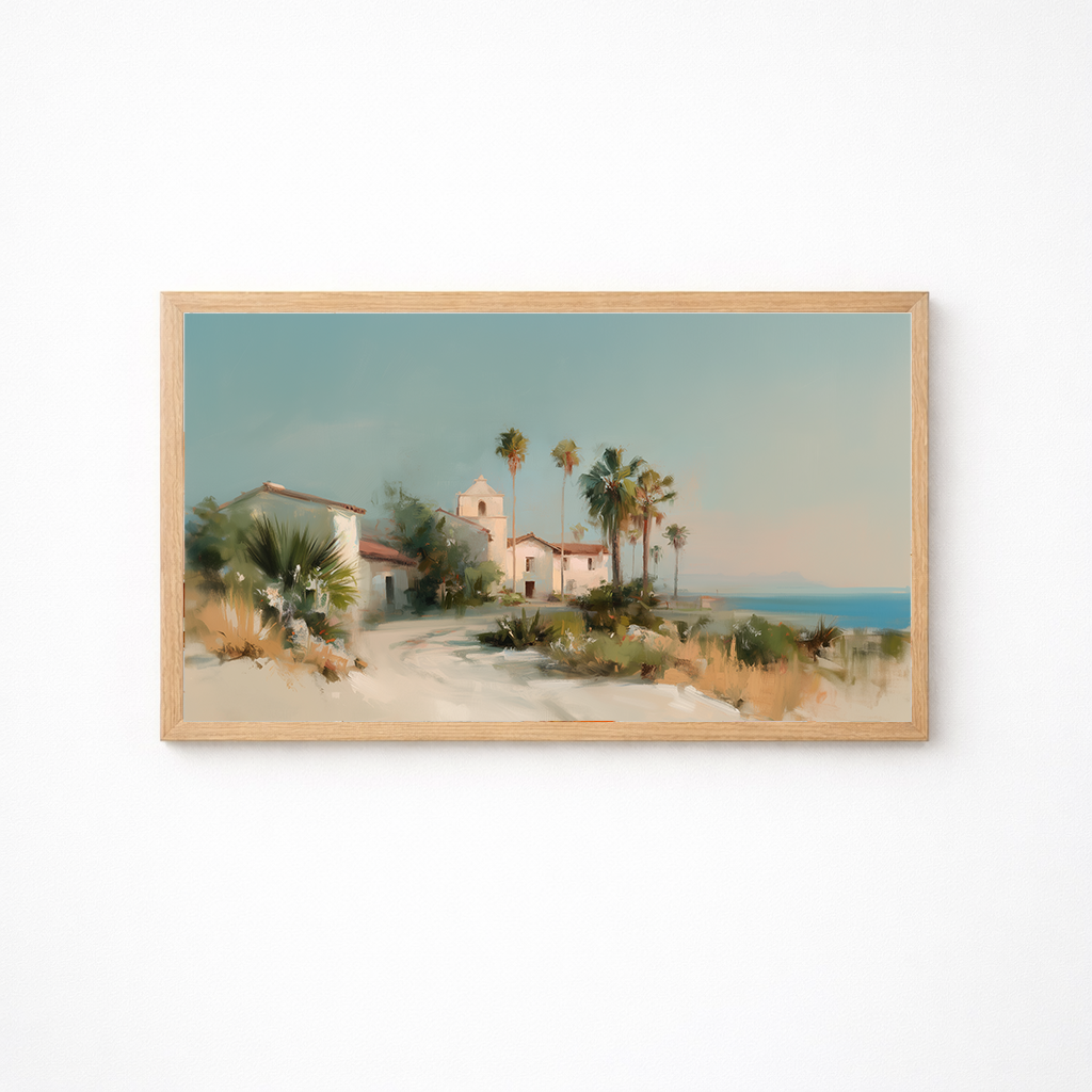 Mission on the Shore | Digital Art for Frame TV