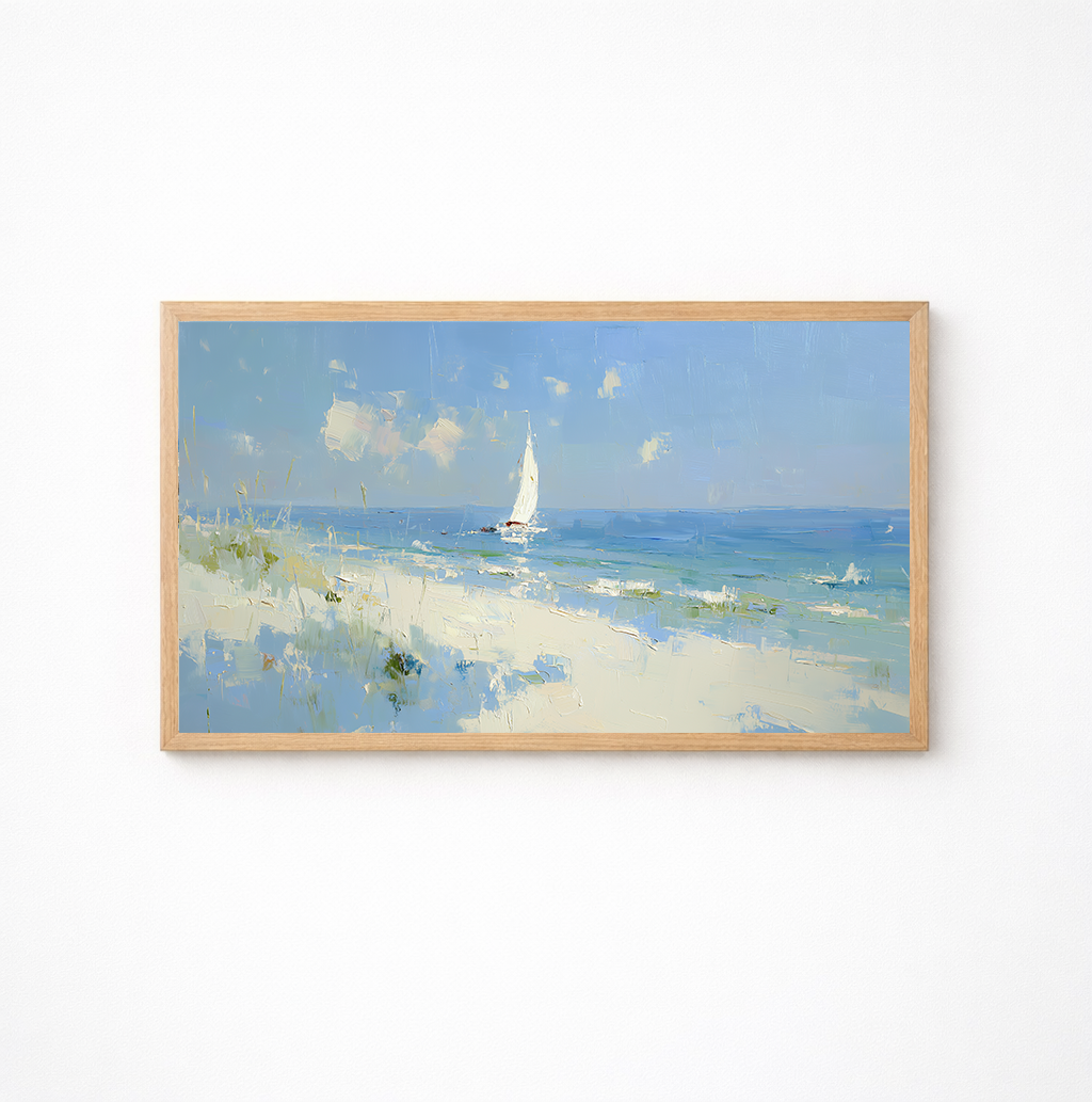 Sailboat Offshore | Digital Art for Frame TV