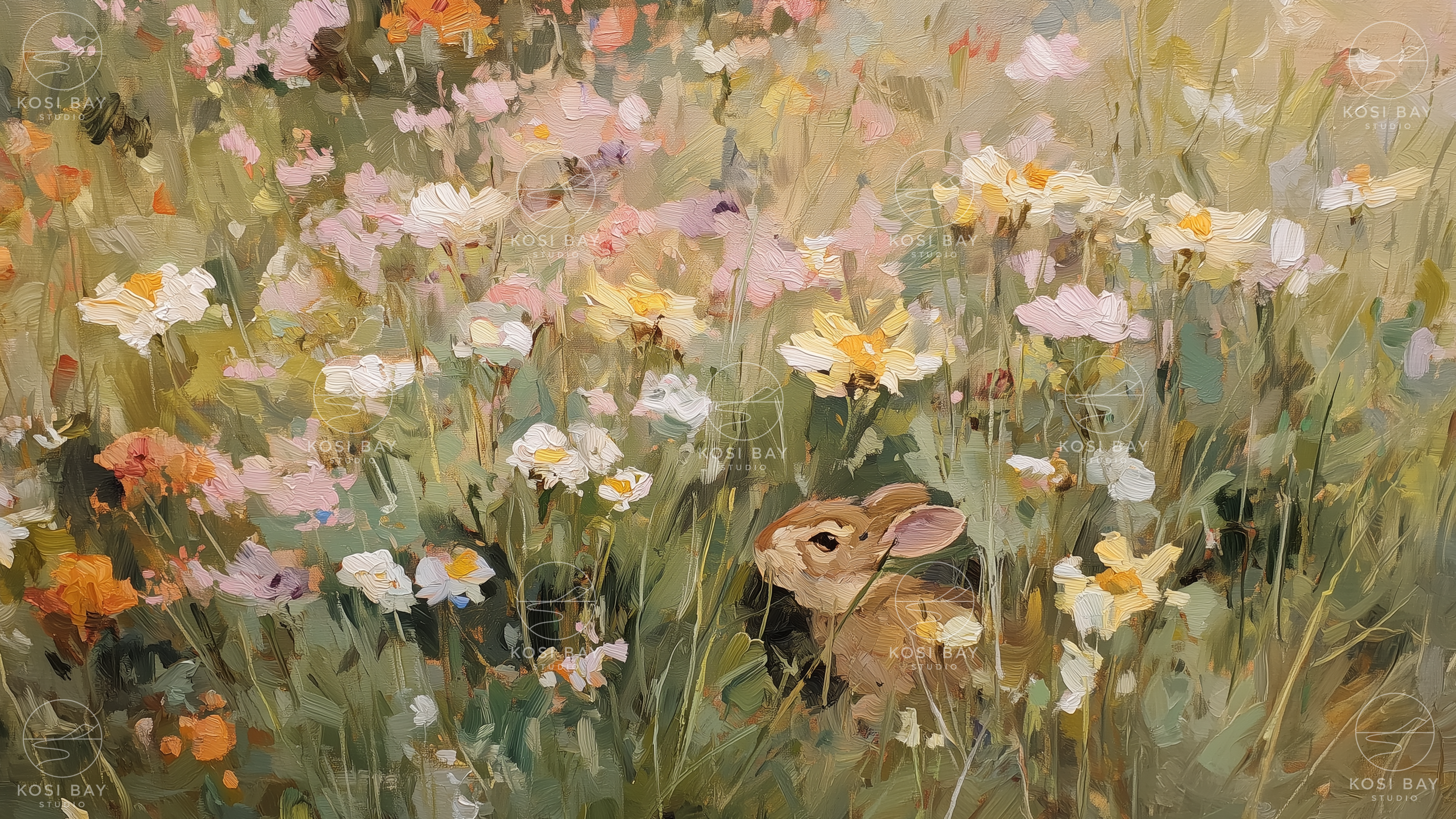 Smelling the Daisies | Digital Art for Frame TV