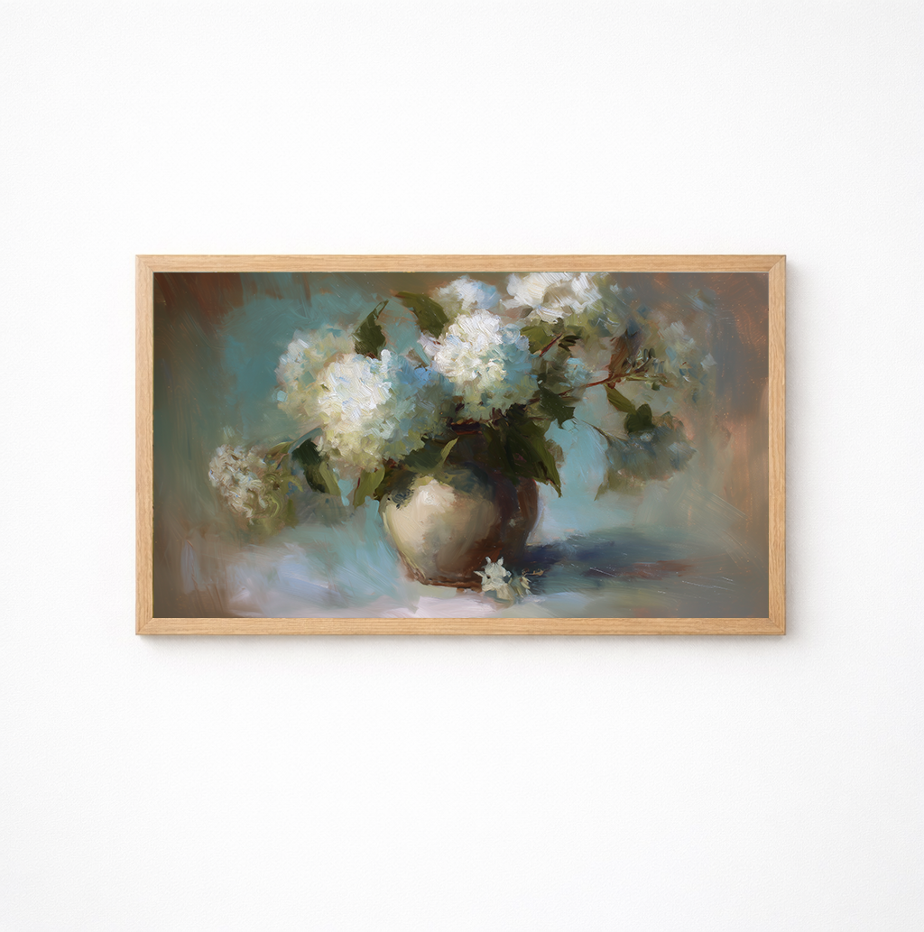 Soft Hydrangeas | Digital Art for Frame TV