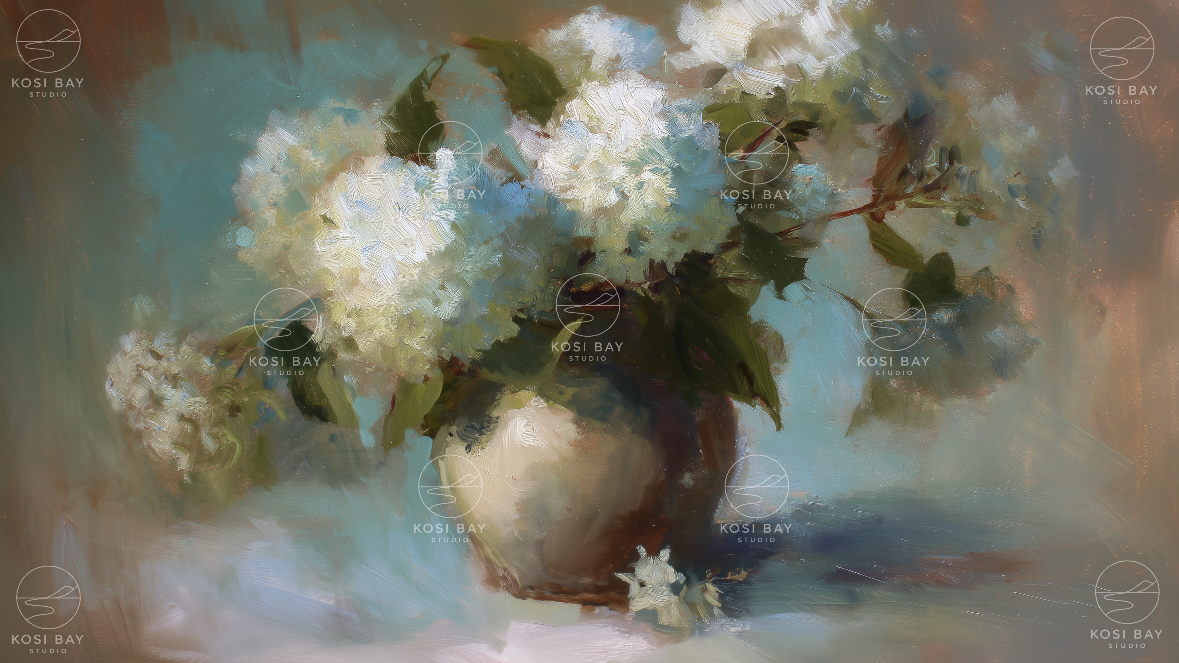 Soft Hydrangeas | Digital Art for Frame TV