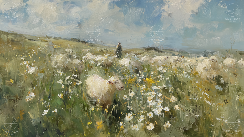 Watching the Flock | Digital Art for Frame TV