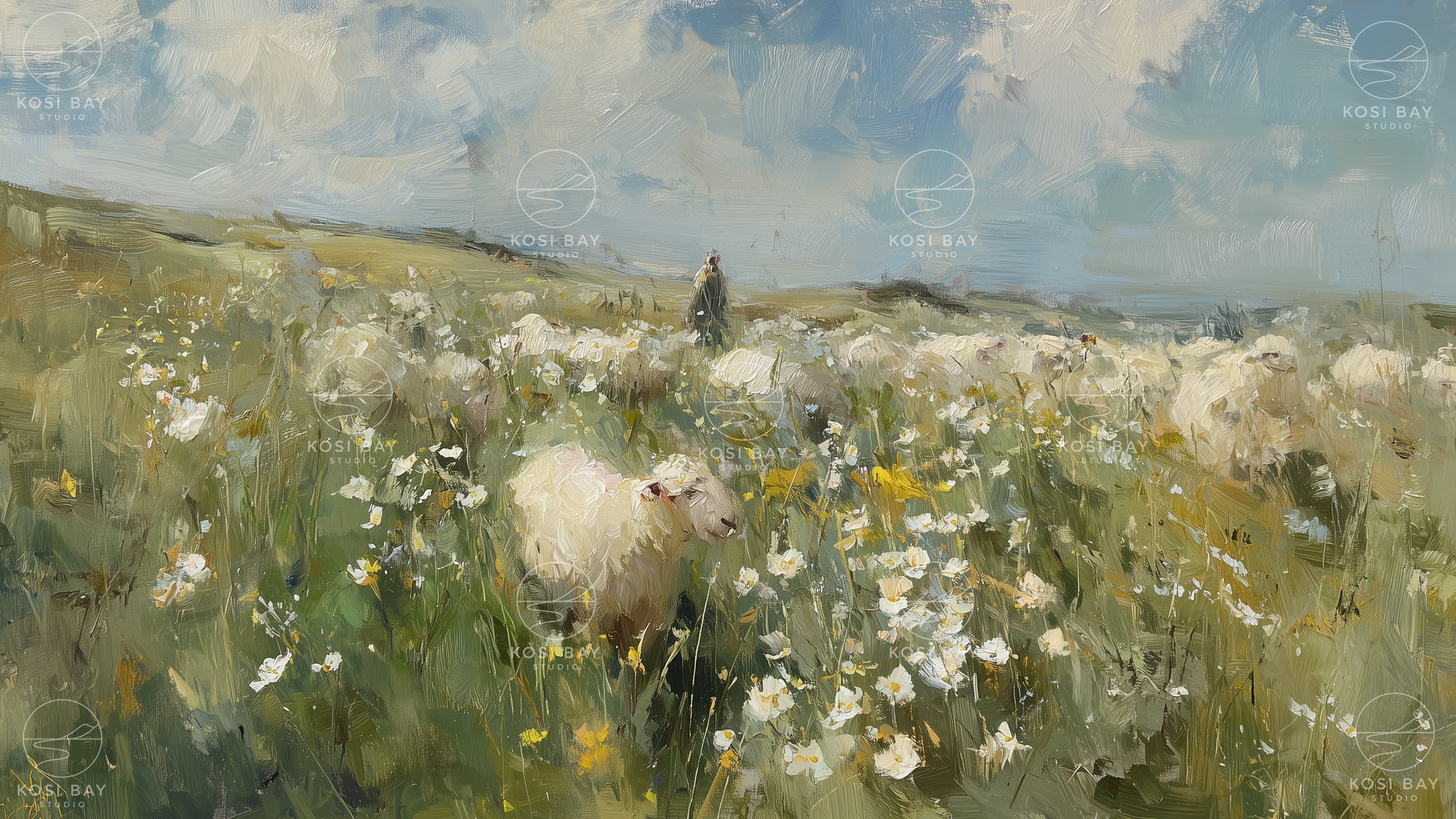 Watching the Flock | Digital Art for Frame TV