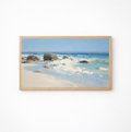 Free Sample- Waves Crashing on Rocks | Digital Art for Frame TV